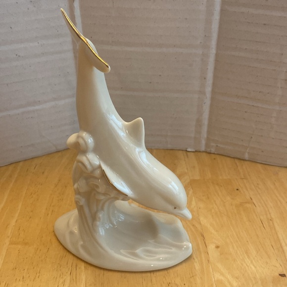 NWT and vintage Lenox dolphin about 7 in tall and 5 in wide. - Picture 2 of 8
